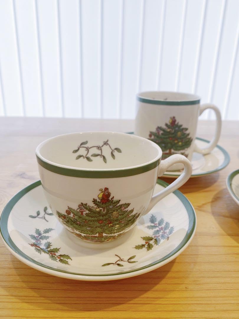 Amazon.co.jp: スポード spode クリスマスツリー カップ＆ソーサー
